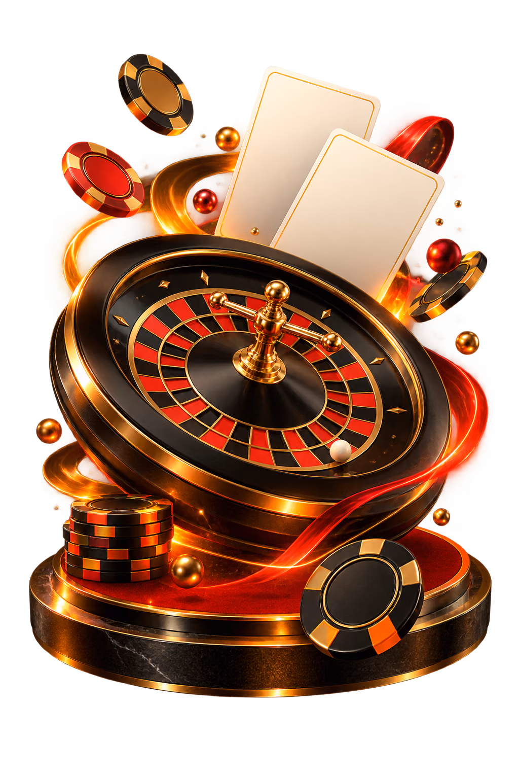 Yesplay roulette wheel, playing cards and dice